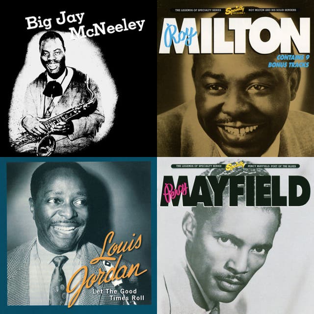 Collage of album covers featuring blues and jazz collaborations across multiple eras.